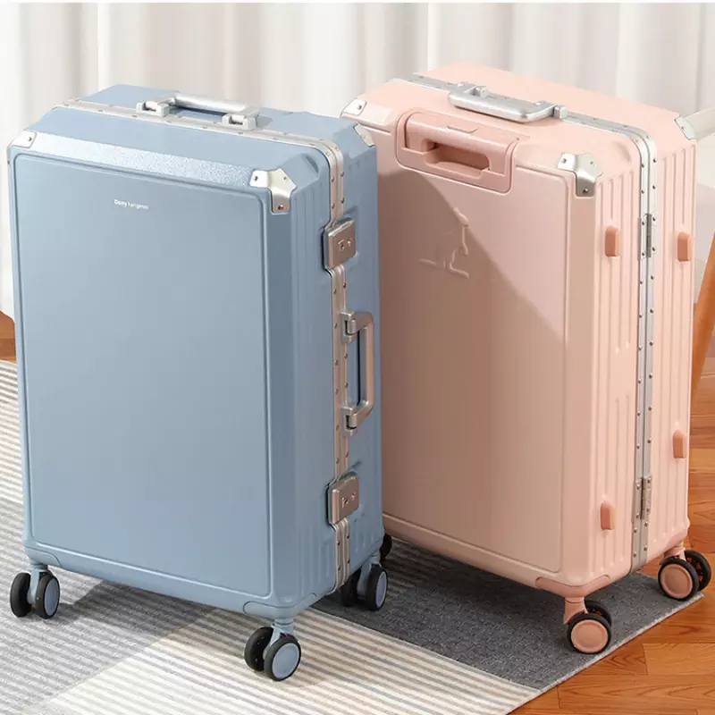 Modna walizka na bagaż dla kobiet walizka podróżna torba na kółkach mężczyzn wyciszanie kółka obrotowe toczenia bagażu TSA zamek do noszenia