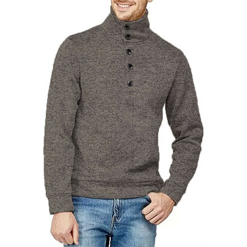 남성용 니트 스웨터 풀오버 플리스 패션 스웨터, 가을 겨울 의류, 니트 점퍼, 고품질 따뜻한 상의, 긴팔