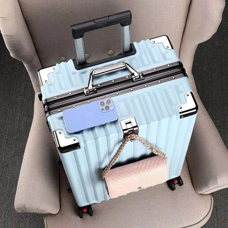 Дорожный чемодан для мужчин и женщин, Большая вместительная стандартная коробочка с паролем, мужской универсальный багажник с алюминиевой рамкой