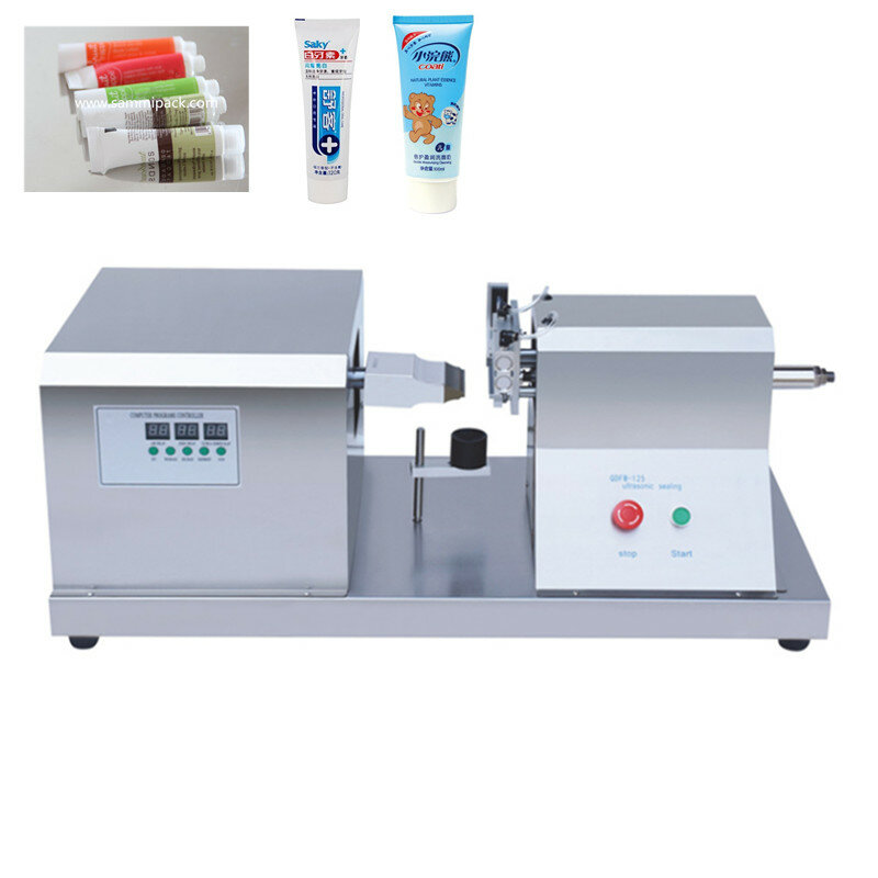 Máquina de sellado ultrasónico de tubos cosméticos para negocios pequeños, sellador de tubos de plástico suave