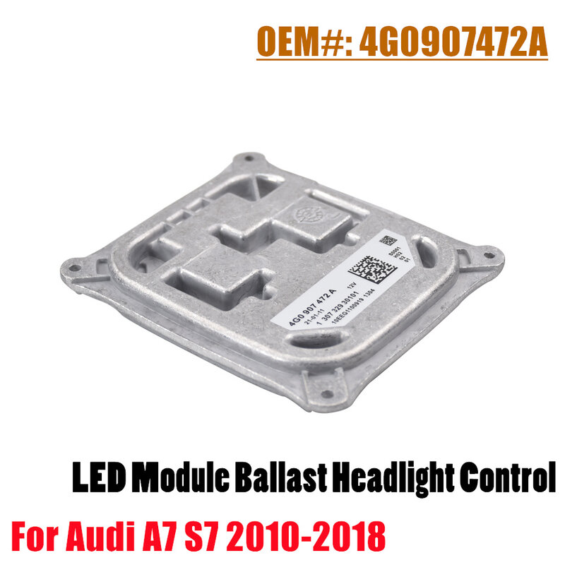 For Audi A7 3.0L TDI V6 DIESEL A/T Quattro RS7 S7 4G0907472A 4G0907472B LED Headlight Control Unit Car Light Ballast Module