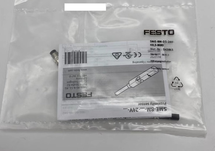 Nowy oryginalny FESTO przełącznik magnetyczny SME-8M-DS-DS-K-0.3-M8D 543861