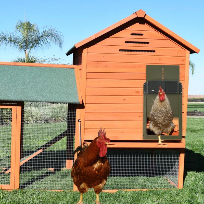 Automático de galinha coop porta luz sensor casa frango porta alta qualidade prático fazenda frango animais de estimação gaiola pato decoração da fazenda