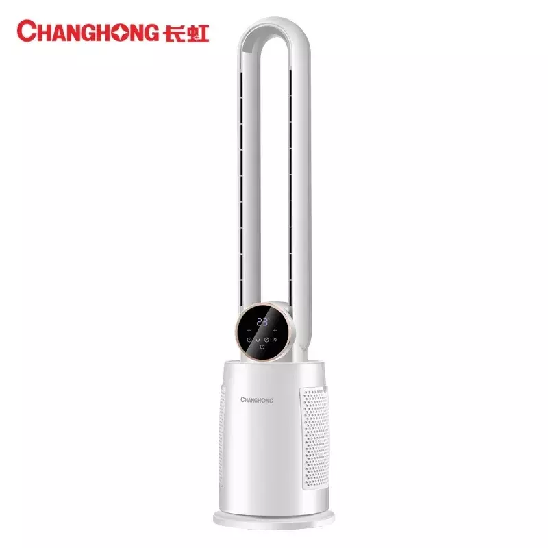 Changhong-ventilador sin hojas para el hogar, ventilador de suelo con cabezal agitador vertical, ahorro de energía y viento alto, control remoto para dormitorio, 220V