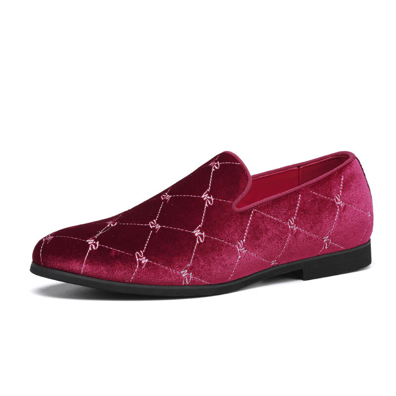 حذاء جلد أوكسفورد رسمي للرجال ، حذاء بدون كعب على الموضة الإيطالية ، مقاس كبير