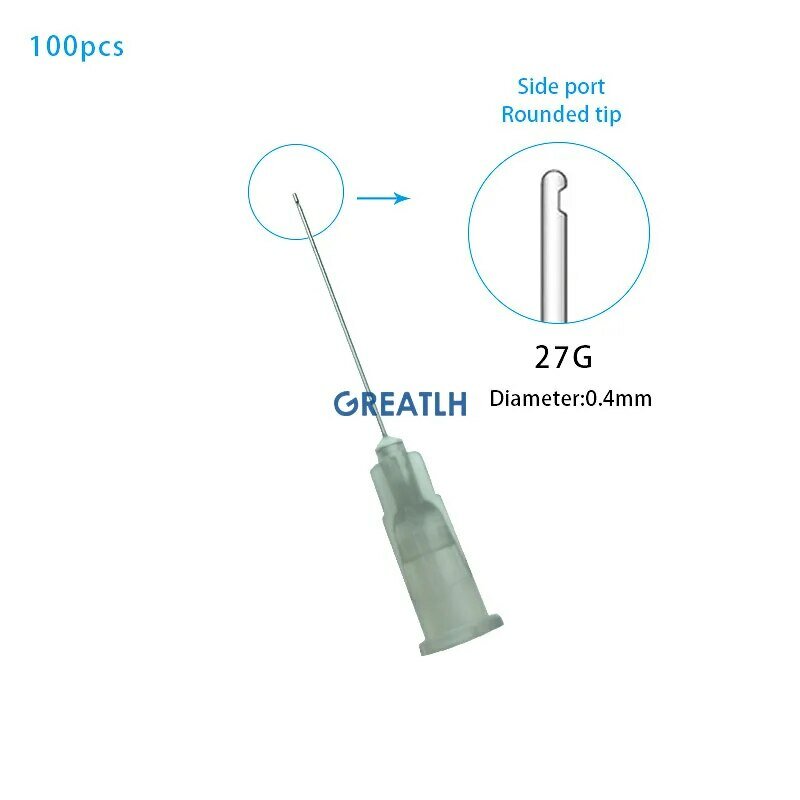 歯科用給水針,100ピース/バッグ,根管および横方向用