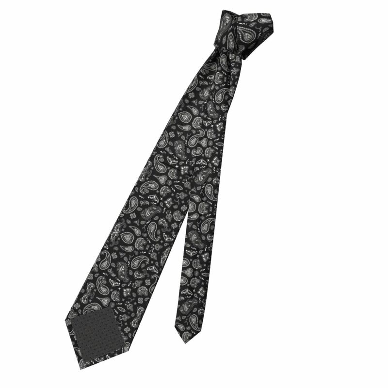 Custom Bandana Paisley Pattern Neck Tie Men Fashion Silk Party Necktie