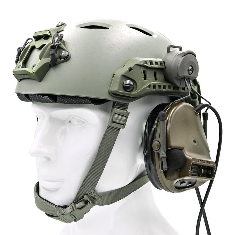 Comtac Tactical Headset Arc Rail Adapter Voor Helm Beugel Airsoft Headset Schieten Oorbeschermers Comtac I Ii Iii Hoofdtelefoon
