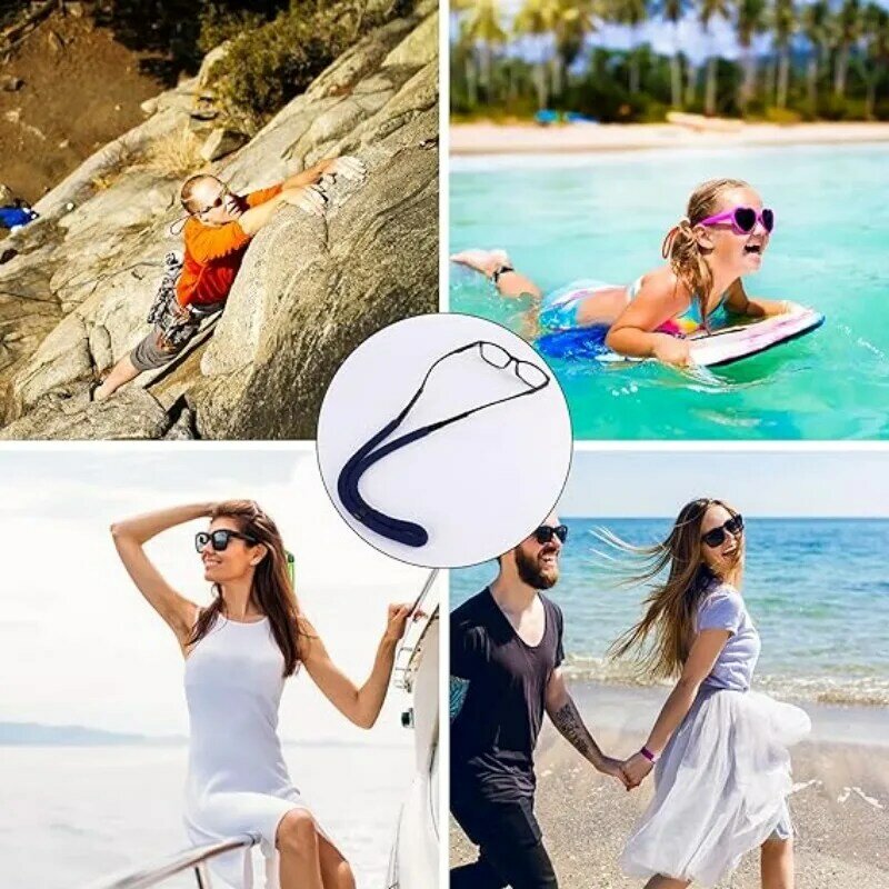 Flutuante Óculos Lanyard para Surfing Óculos, Cordão Eyewear Acessório, Correias de corda para esportes de natação, Óculos de mergulho
