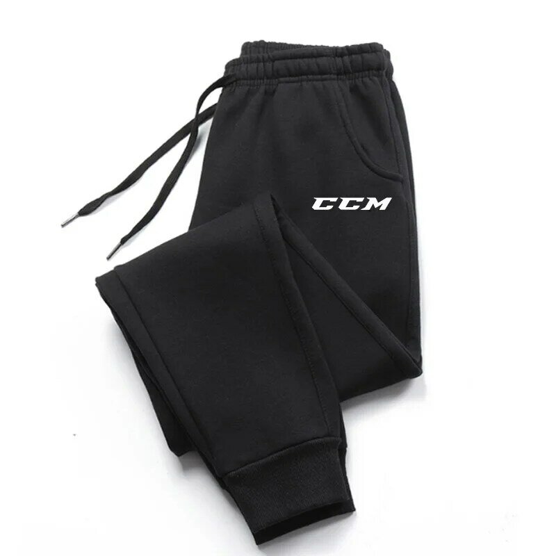 Pantalones deportivos con estampado de letras para hombre, pantalón informal de felpa, para correr y Fitness, a la moda, 2024