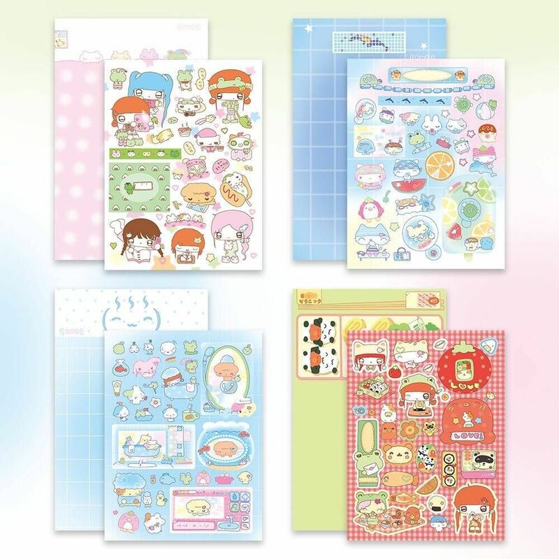 Lunch Girl Guka Gupan Sticker Korean Style DIY Handbook Material Decorative Sticker