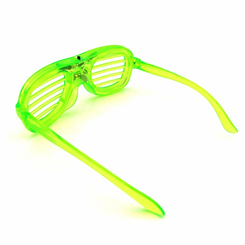 Gafas luminosas LED para fiesta de Halloween, gafas de sol brillantes de neón, luz intermitente, accesorio de disfraces para Festival de cristal