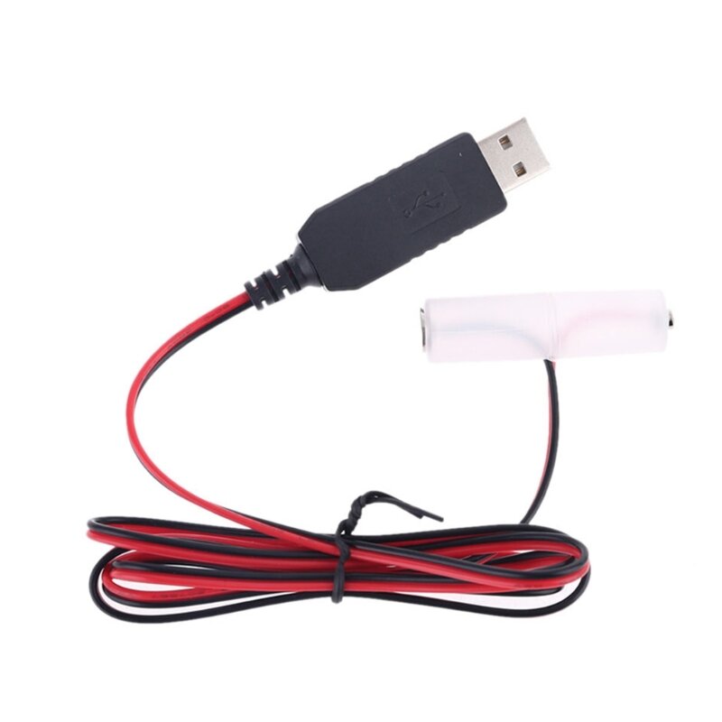 Y1UB 1.5-6V AA Dummy-Pin Power Cable với C-type Adapter cho Radio LED Light Toy