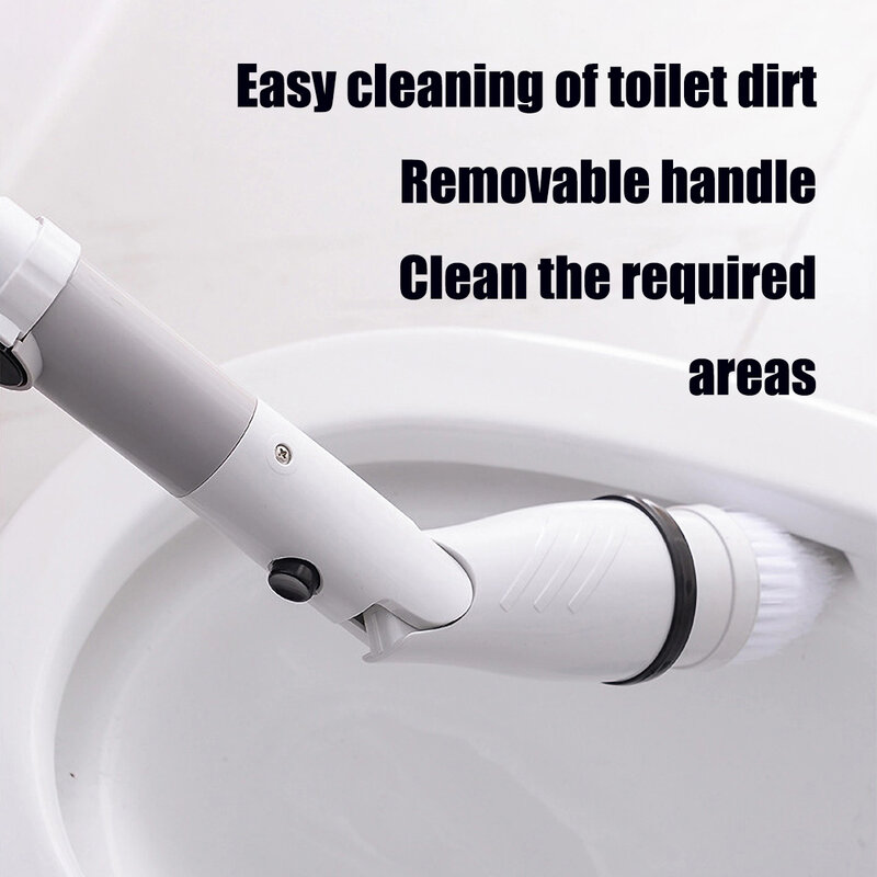 2024 nuovo Scrubber elettrico, spazzola per la pulizia senza fili con 2 velocità regolabili, Scrubber per doccia per vasca da bagno cucina