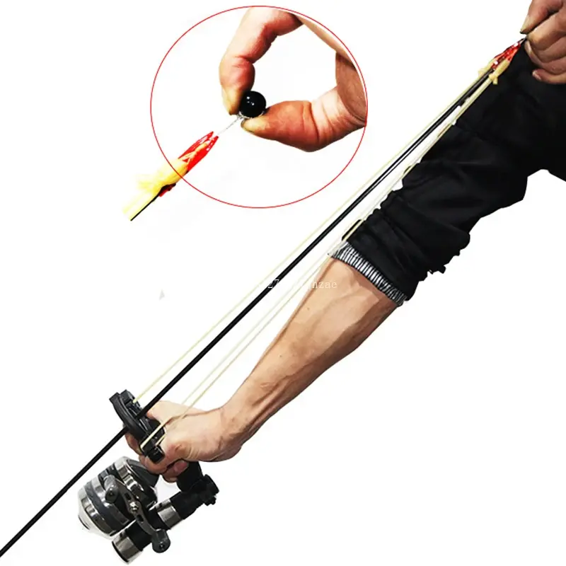 Fionda multifunzionale Kit di attrezzi per fionda da tiro all'aperto per la caccia con freccia e catapulta con elastico