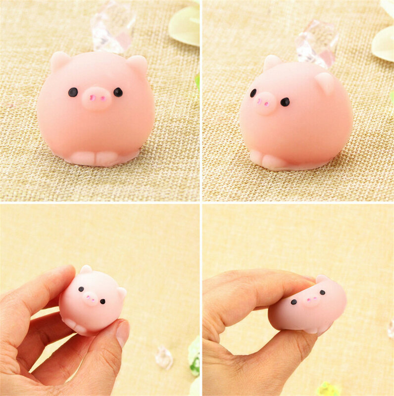 Kawaii Squishy Pig Ball Mochi Squeeze Prayer Cute Toy Collection Fun Joke Gift Anti-stress Toys Novelty Gift Home Decor