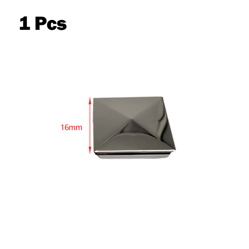 피라미드 모양의 스테인레스 스틸 포스트 캡, 포스트 엔드 보호, 다양한 크기의 스타일 추가, 16