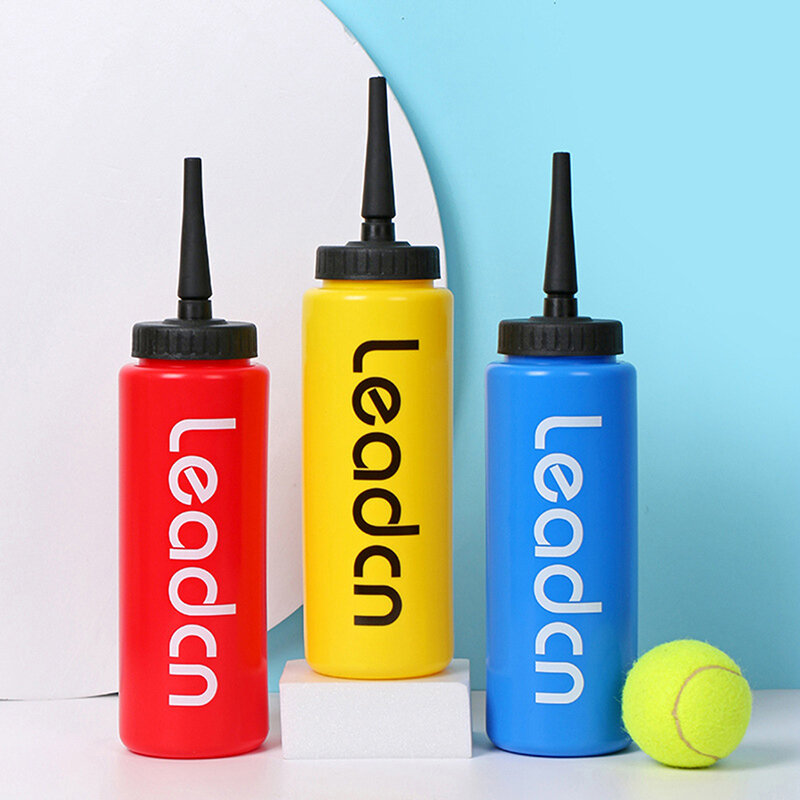 1Pc 1000ML 5 Colors Sports Water Bottle with Long Straw Leak-proof Bottles Ice Hockey Football Bottles Sports Accessories