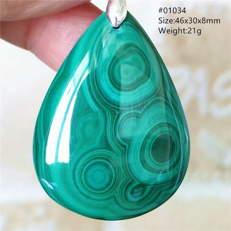 Colgante de crisocolla de malaquita verde Natural, joyería de piedras preciosas para hombres y mujeres, collar de malaquita, colgante AAAAAA