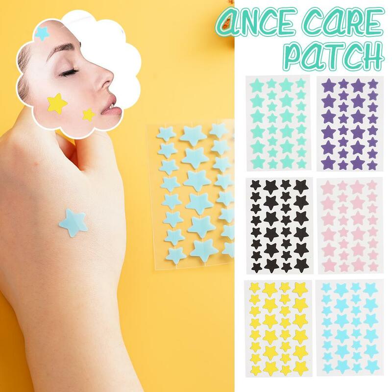 Y2k Cute Star Acne Care Patch Colorful Invisible Acne Removal Stickers Removal Spot Pimple Patch Acne Care Patch Skin Care Tools