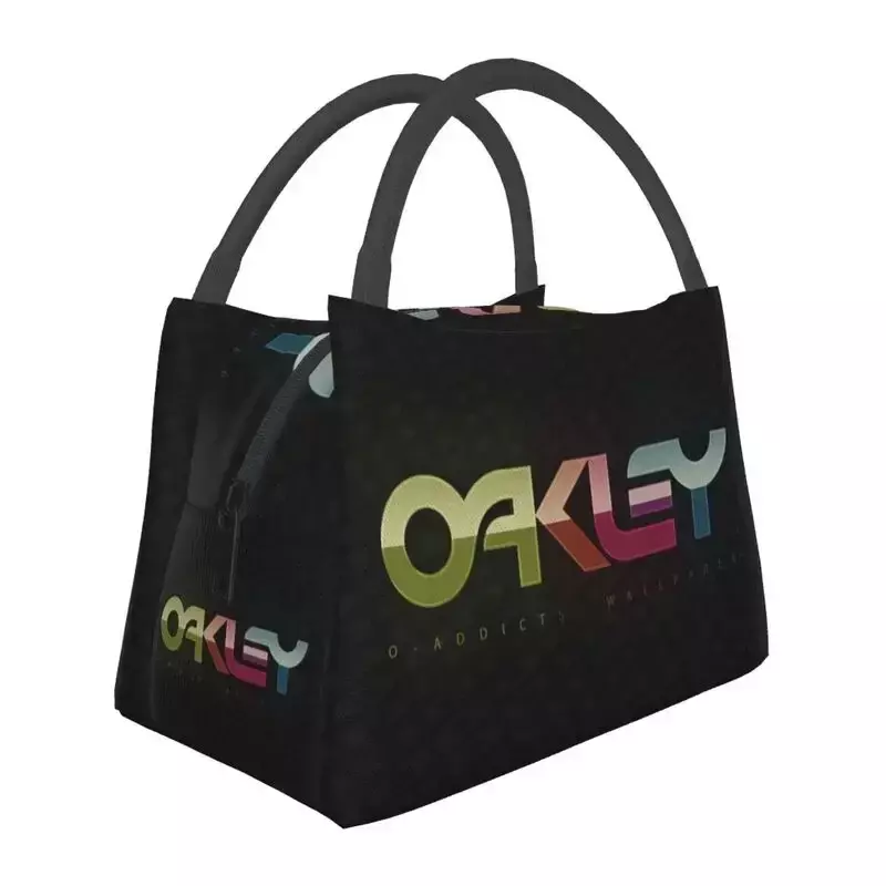 Oakleys-Bolsa de almuerzo con aislamiento para mujer, bolso térmico reutilizable para el almuerzo, Picnic de trabajo