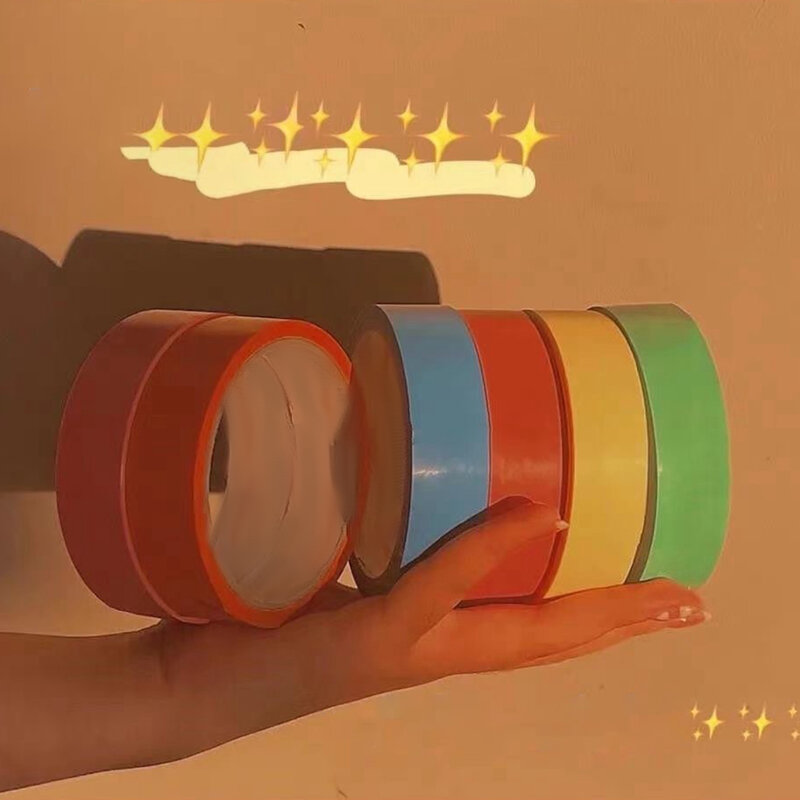 6x kreative klebrige Kugel Rolling Tape bunte Tape Spielzeug dekorative sensorische Spielzeug DIY Spiel für erwachsene Kinder Party Kinder liefert