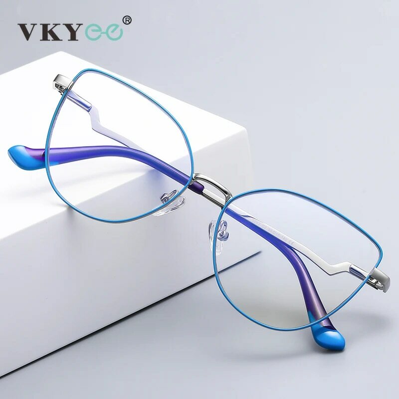 VICKY New Myopia Prescription Glasses Hyperopia Reading Glasses Anti Blue Light Computer Glasses Optical Eyeglasses Frame Women