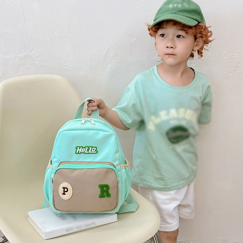 Mochilas escolares portáteis para crianças, mochilas bordadas, mochilas de viagem, meninos e meninas bonitos, saco de livro