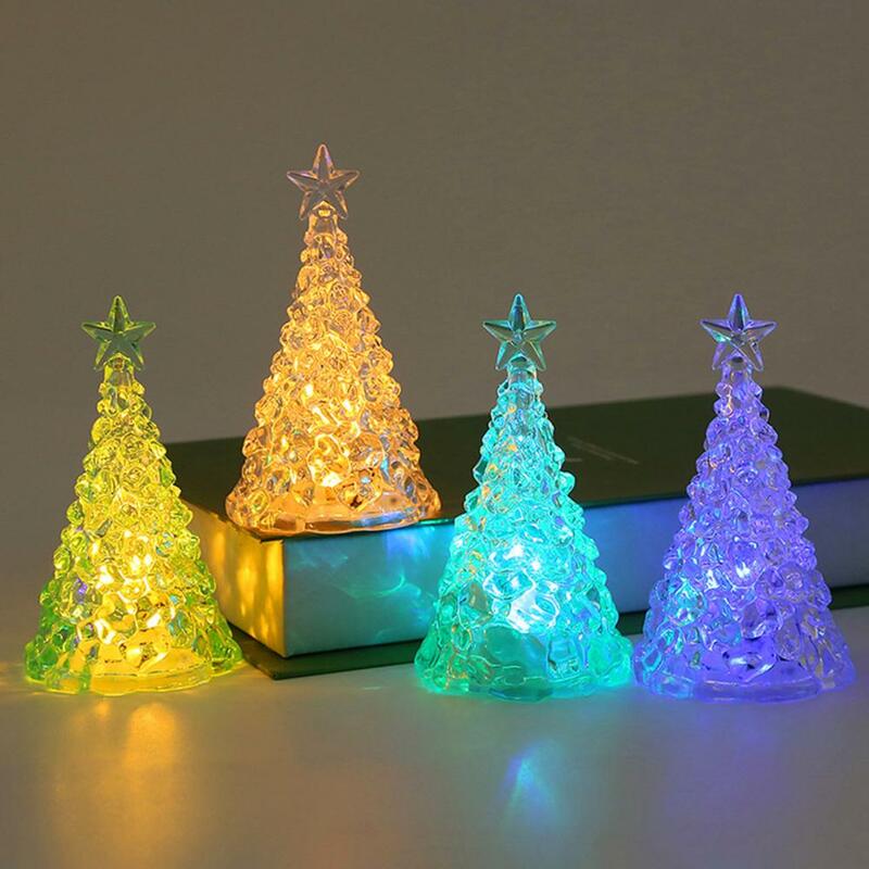 Luz de árbol de Navidad duradera y llamativa, alimentada por batería, luz cálida nocturna llamativa para decoración festiva de fiesta en casa
