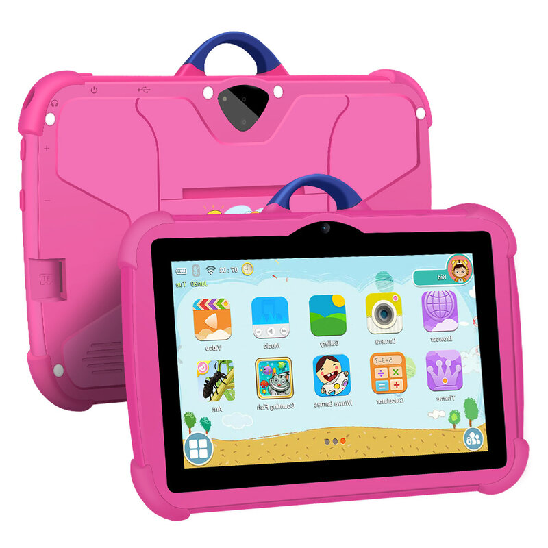 Google Learning Education Tablet para crianças, novo PC, 5G WiFi, Quad Core, 4GB RAM, 64GB ROM, barato e simples, o favorito das crianças, 7 pol