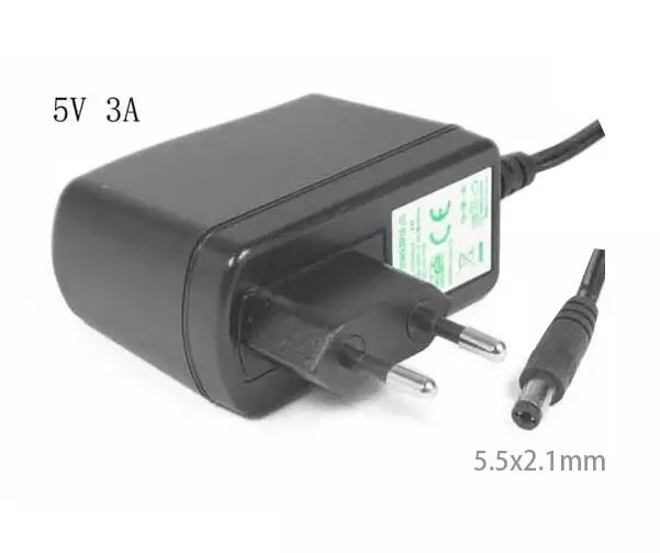 UE 2-Pin Plug Power Adapter, CF1805-E, barril 5.5, 2.1mm, 5V, 3A