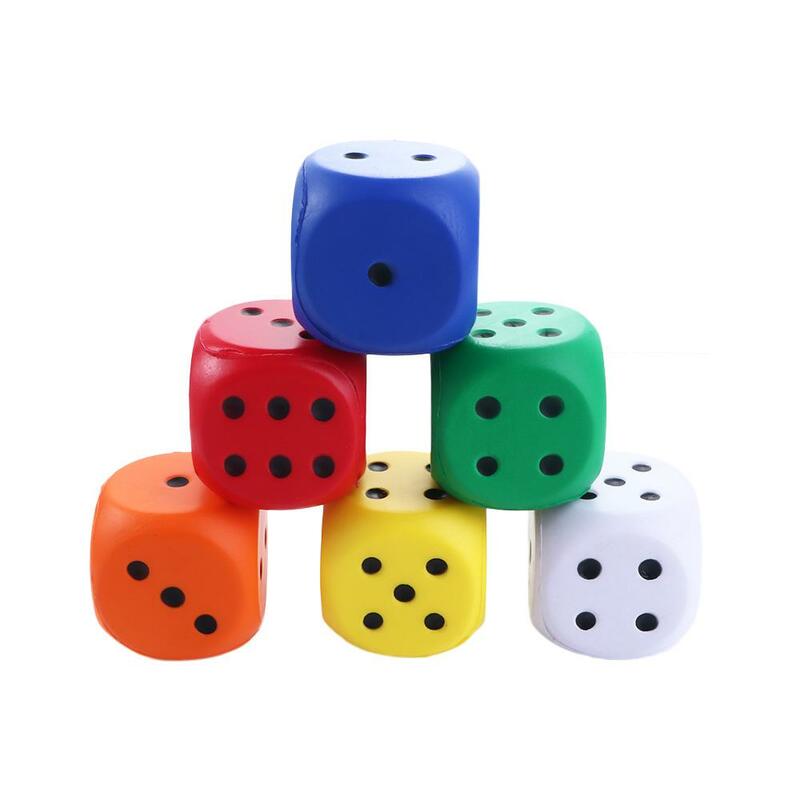 for Children Fun Gifts Soft Big Dice Finger Training Squeeze Length 6cm Anti Stress Point Dice Pressure Relief Sponge Dice