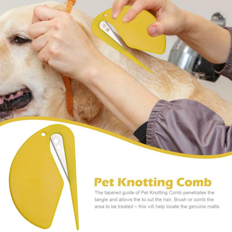 1PC Pet Knotting Comb Pet Cat Dog Open Knot Comb Cat Puppy Hair Fur Shedding Grooming Tool Trimmer Comb Comb Cat Brush