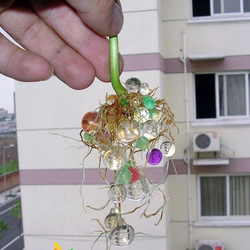 Bolas de perlas de Gel para decoración del hogar, jarrón de flores, planta de agua, suelo, gelatina de cristal, barro, 300 piezas, envío directo