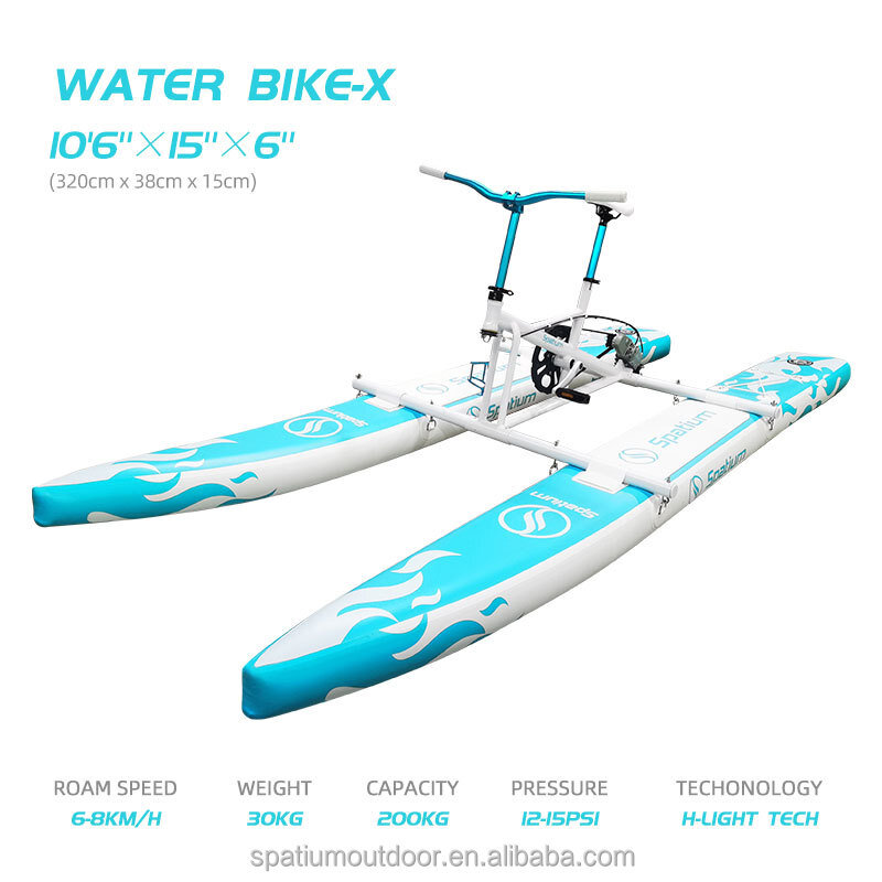 Spatium New Trendy inflatable floating one seated sea cycle Water Bike for sale