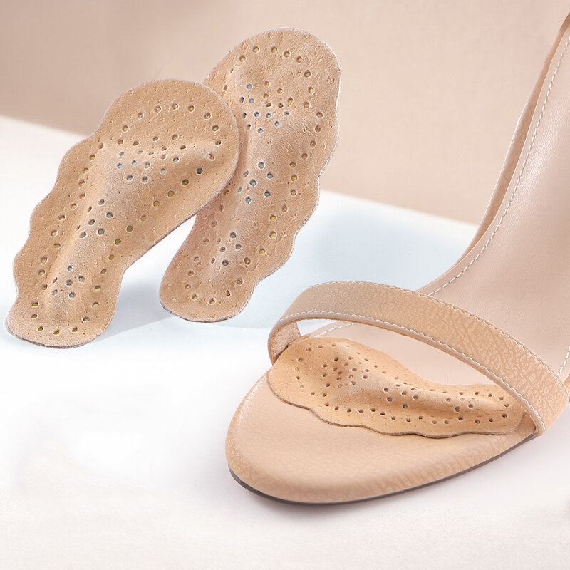 Нескользящие стельки для женской обуви Наклейки Кожаные накладки на переднюю часть стопы для сандалий Вставка на высоком каблуке Самоклеящиеся противоскользящие подушечки для ног