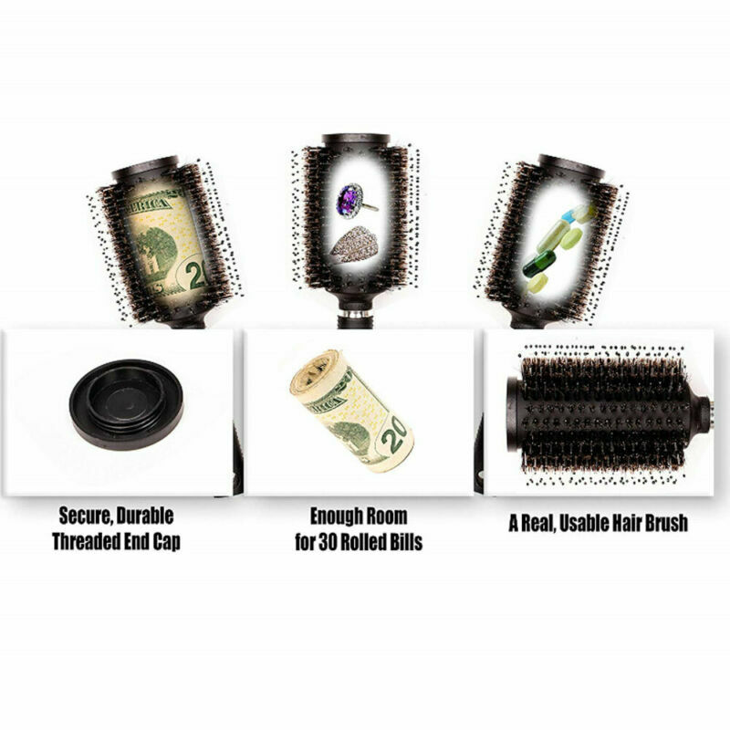 La diversione della spazzola per capelli Safe Stash Can Diversion può contenitore segreto Stash Safe Box nascosto sicuro con una borsa a prova di odore per uso alimentare