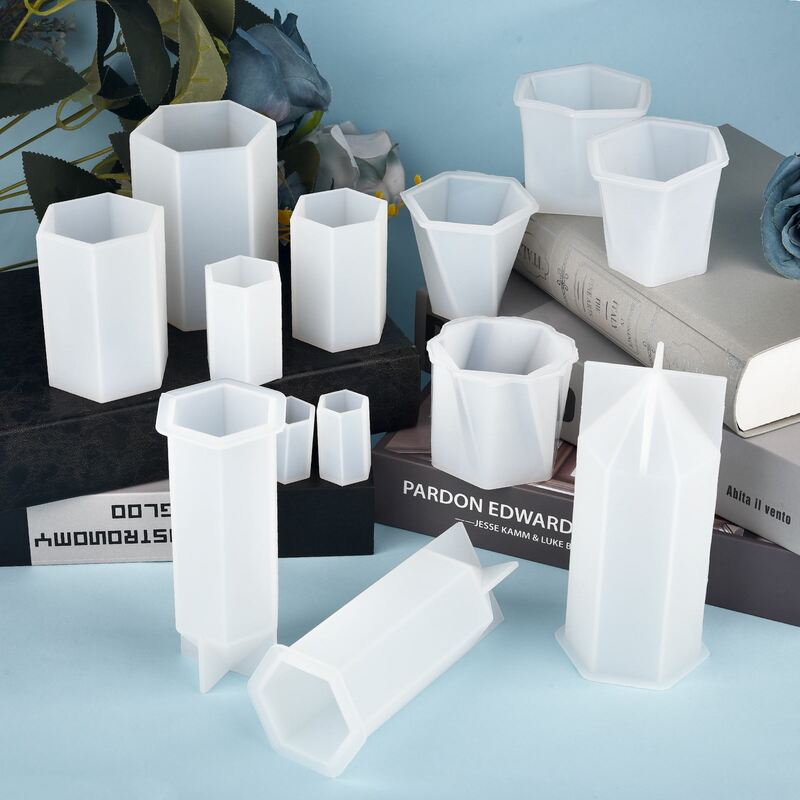 Cuboid-Molde de silicona epoxi de cristal, bandeja de almacenamiento colgante de joyería DIY, accesorios de fundición rectangulares cuadrados