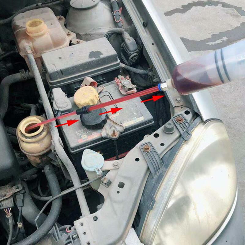 1 szt. Instrukcja obsługi samochodu ekstraktor płynu 200 cm3 biała przezroczysta przenośny strzykawka przyrząd do wyciskania oleju dozownik z pompką ręcznych