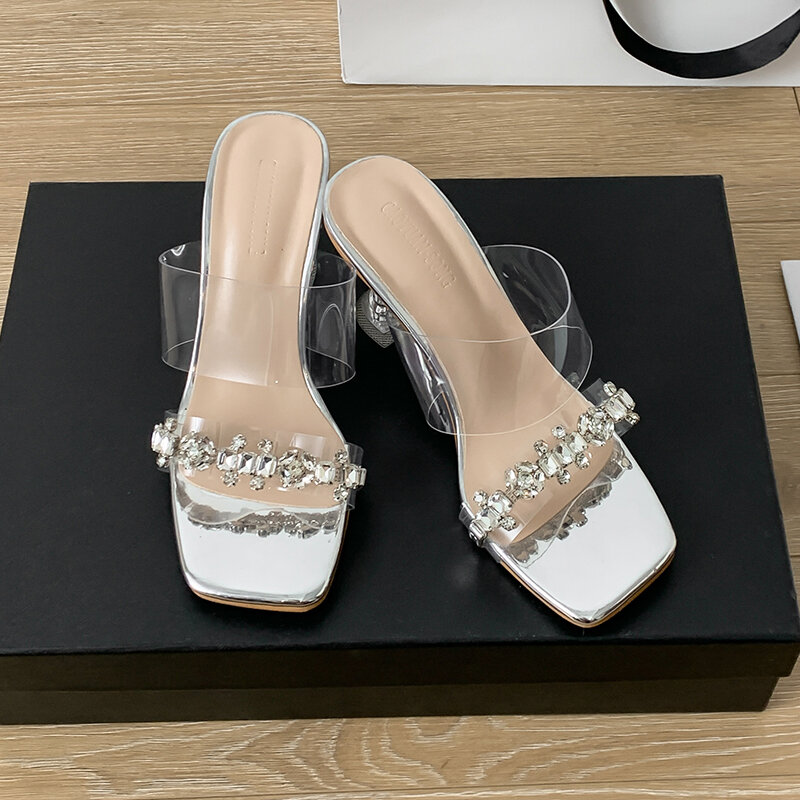 ZOOKERLIN pantofole donna nuovo Stiletto comodo fondo scarpe donna Casual diapositive sandali donna estate tacchi alti all'aperto