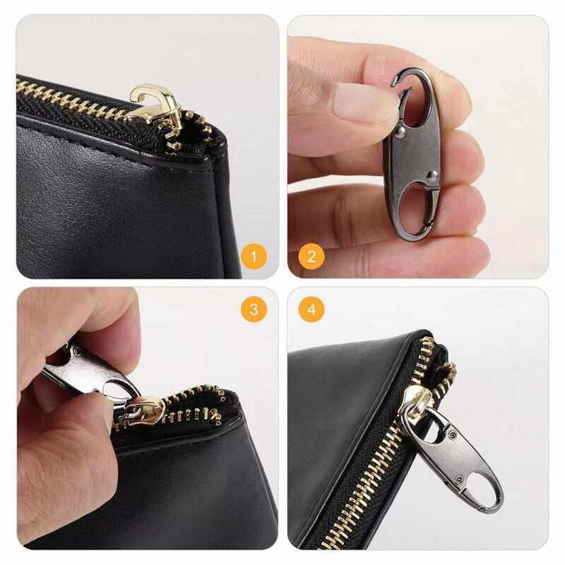 Alloy Zipper Lock Clip Silver S-Shaped Mini Anti Theft Clips Universal Portable Bag Suitcases Accessories Luggage Bag Parts