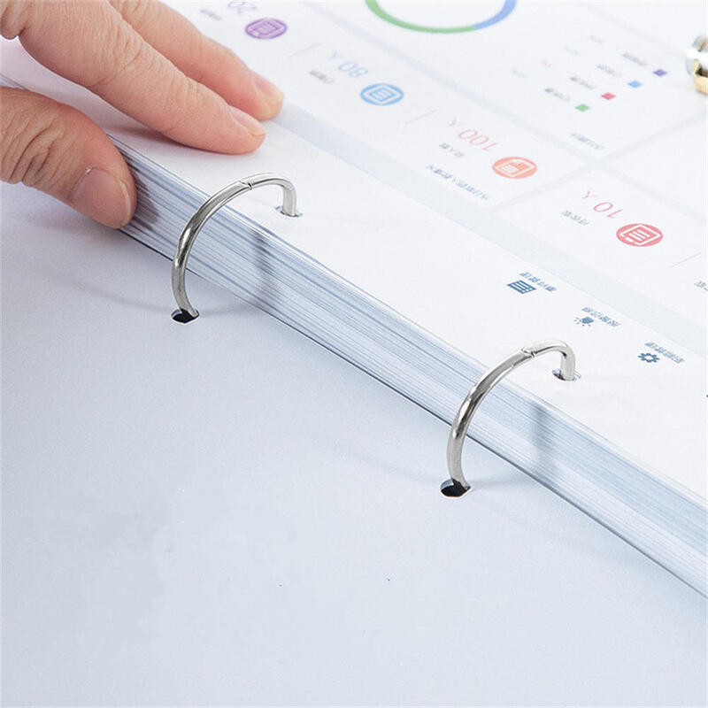 A4 Transparent File Folder Binder Document Organizer Waterproof Storage Display Book School Office Stationery Paper Storage Tool