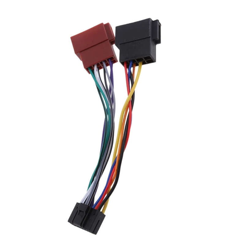 Stecker ISO Standard Kabelbaum für Audio-Adapter Auto 1 Stück für Teile Kunststoff Radio 16 Pin 160x40x25mm