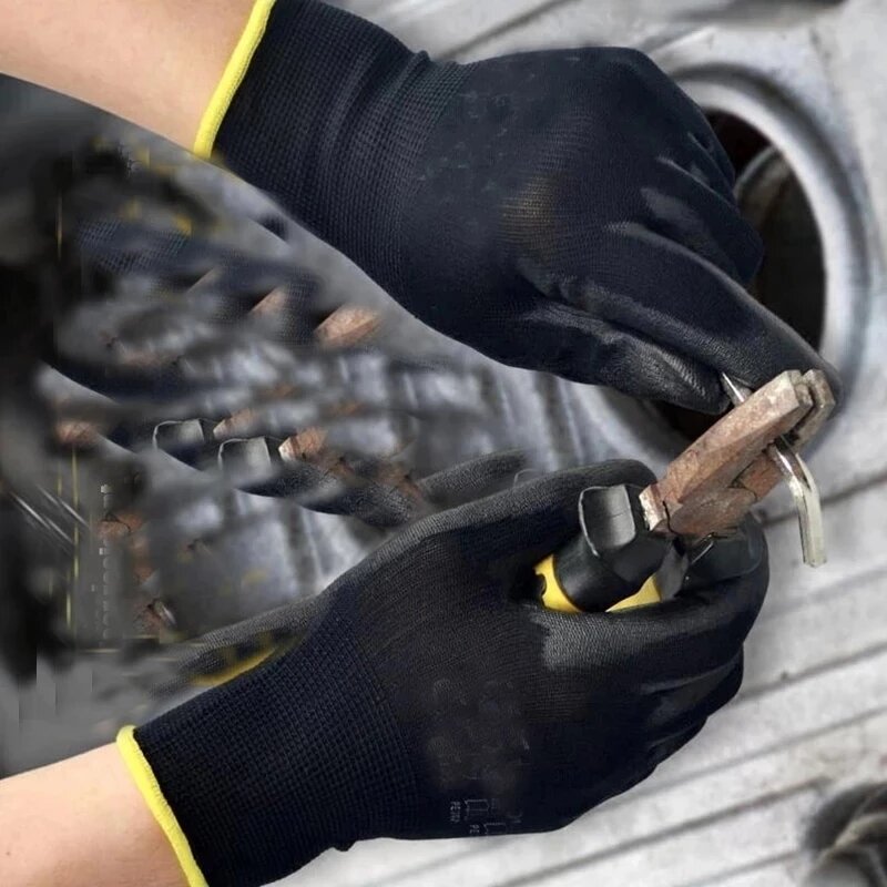 Guanti in poliuretano guanti da lavoro di sicurezza guanti di riparazione guanti rivestiti guanti da riparatore forniture