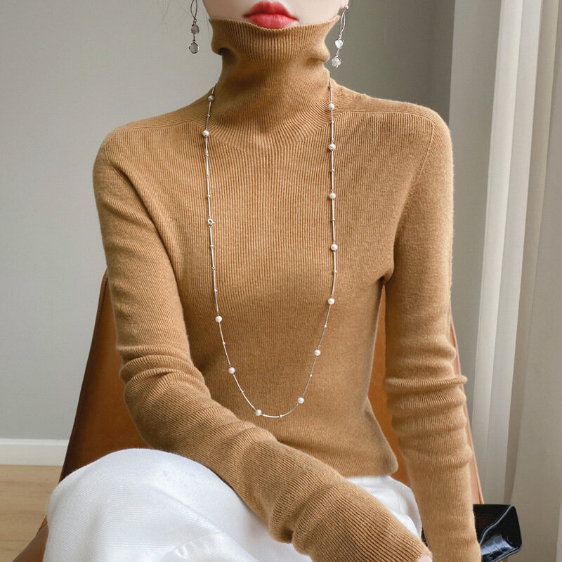 Damessweaters Pullover Basic Casual Fashion All-Match Elegante Dagelijkse Gebreide Trui-Kleding Met Lange Mouwen Lente Herfst