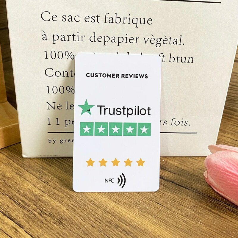Grow your Business With NFC Google Review Cards Tap and Review us on Trustpilot