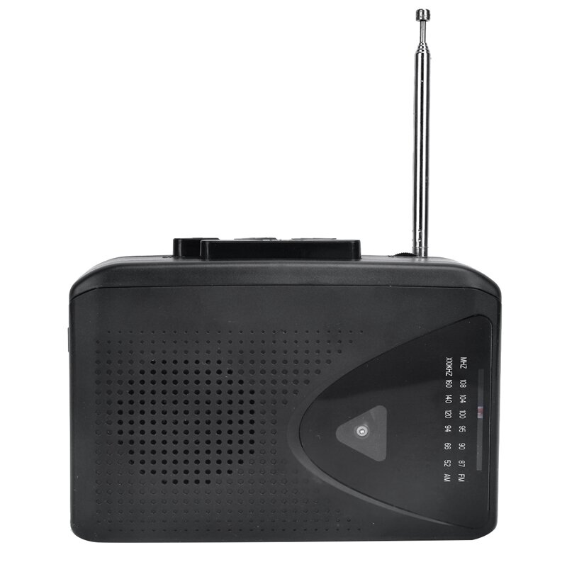 Portátil Cassete Tape Player, walkman, alto-falante embutido, rádio AM/FM com fone de ouvido de 3,5mm, leitor de música durável