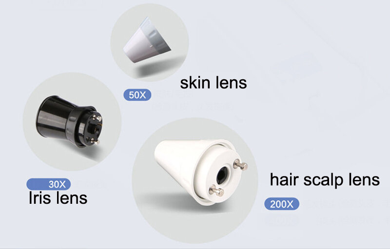 Mesin Penganalisis Tampilan LCD 8 Inci Analisis Iris/Kulit/Rambut Penggunaan Di Rumah