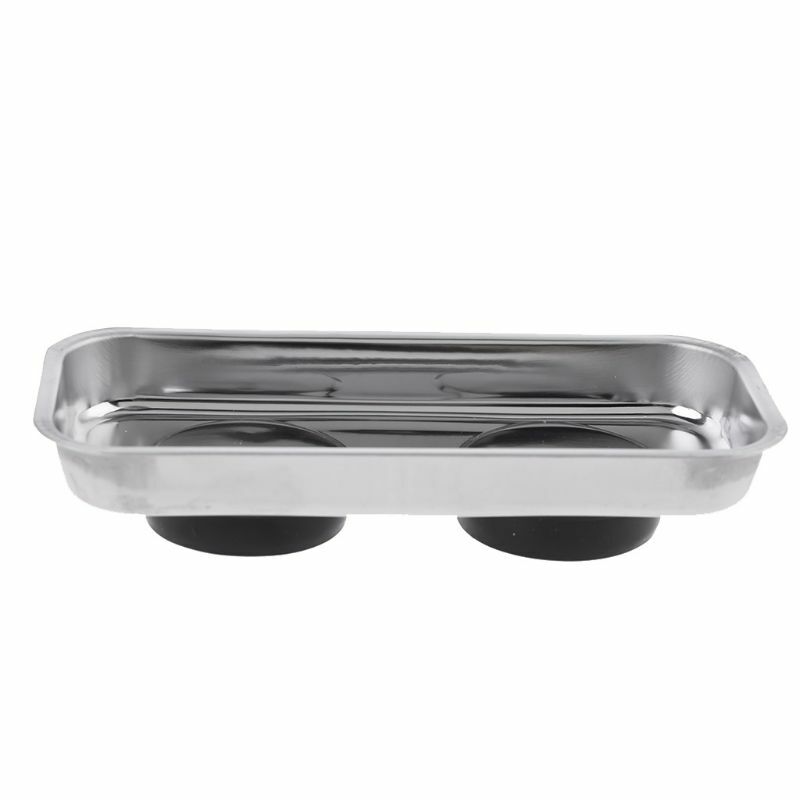 15x6.5cm/5.91x2.56in Tray Bowl Mechanic Metal Tray Steel Magnet Screw and Bowls for Tools Parts