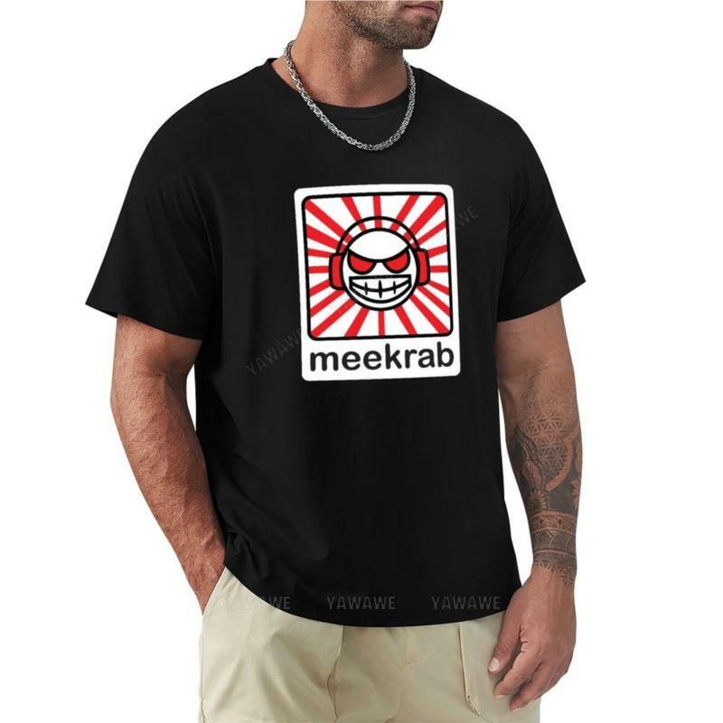 Meekrab-メンズ猫Tシャツ、トップTシャツ、男の子、ブランドの服